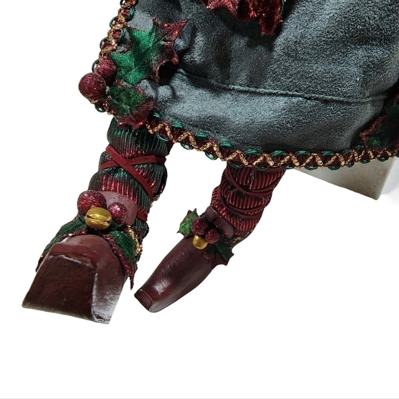 Santa's Helper Head toy maker Elf posable figure 19" Old World - Picture 14 of 14